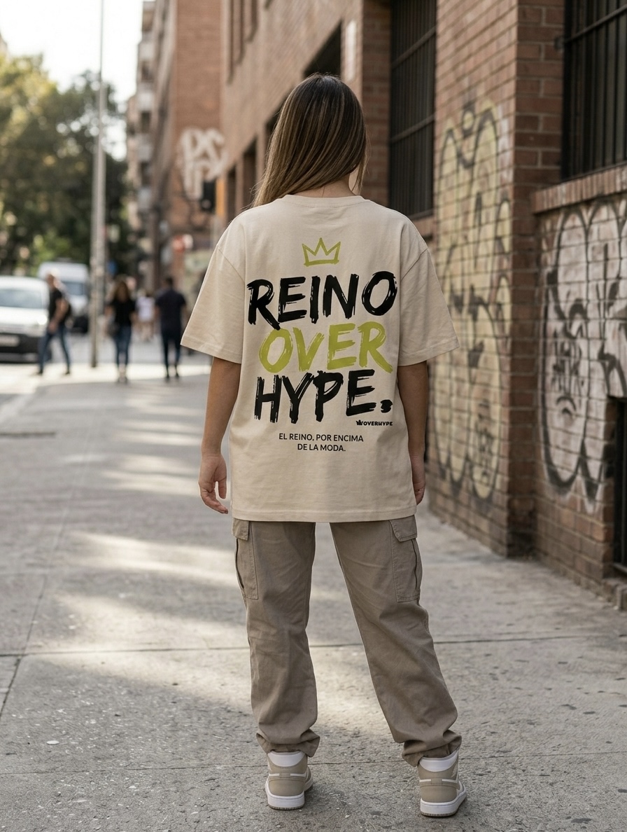 REINO OVER HYPE TEE — SAND